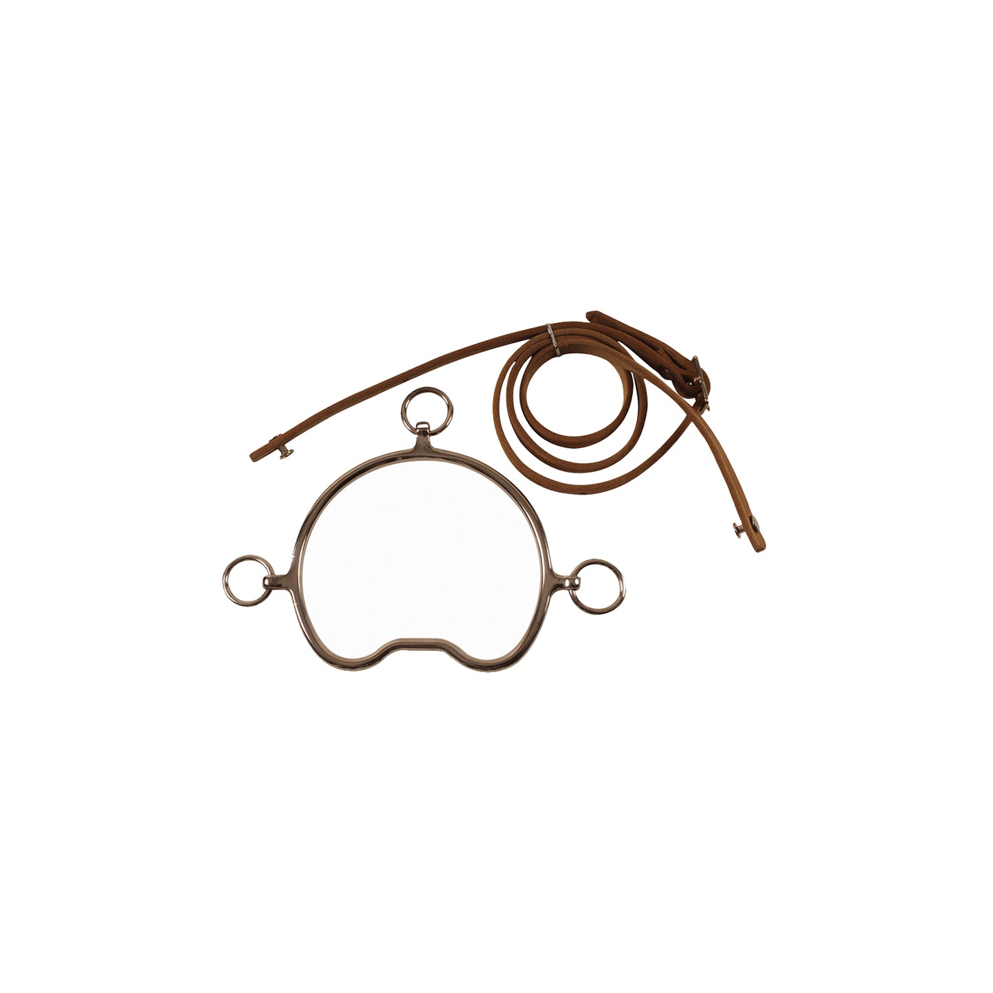 Morso Inox + Testiera cuoio Chifney