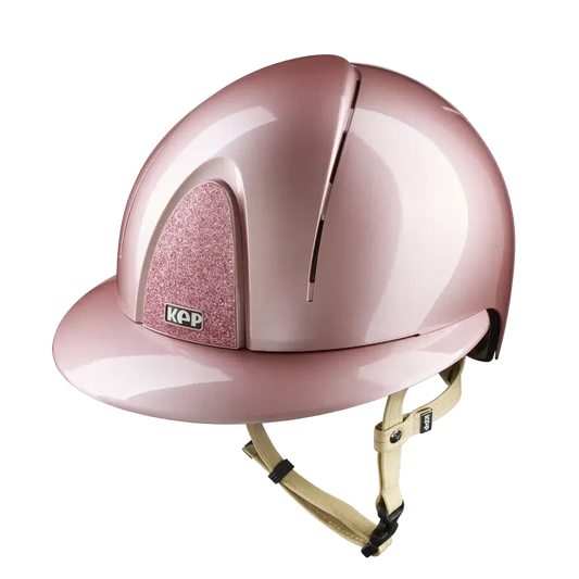 Casco smart nova polish STAR - ROSA con cinturino beige