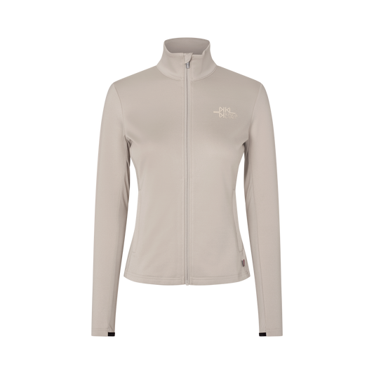 Felpa da donna KLAlba con zip intera in micropile