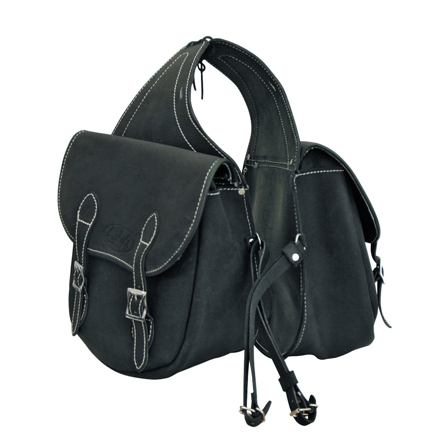 Bisaccia cuoio scamosciato 2 tasche