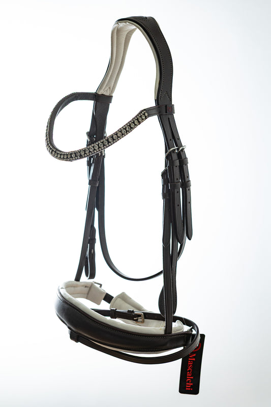 Testiera Mascalchi Gaya in Cuoio di Alta Qualità | El gaucho sport