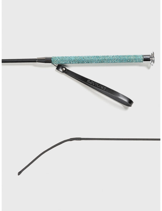 Frustino Acquamarina 120cm con Strass – Stile e Controllo per Equitazione | El gaucho sport