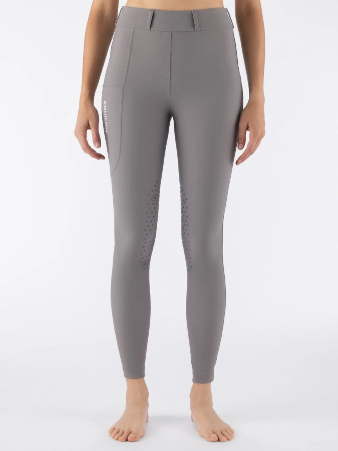 Leggings Knee Grip Storm Donna Equiline Logo Retro | Equitazione