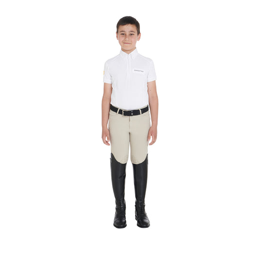 Polo bambino slim fit in mesh da concorso | El gaucho sport