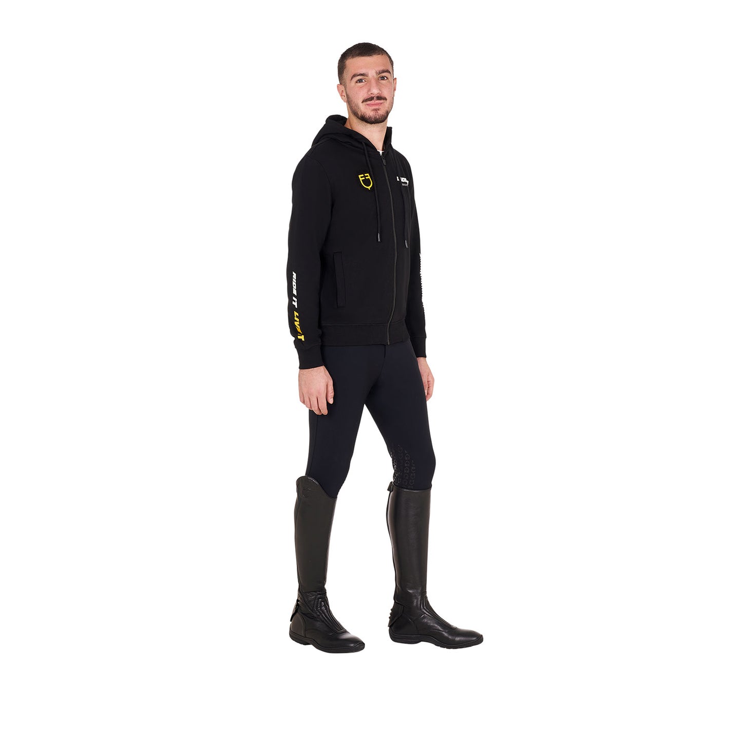 Felpa da Uomo Full Zip con Cappuccio – Comfort e Stile Equestro | El Gaucho Sport