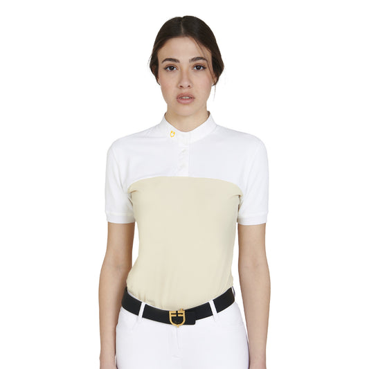 Polo donna slim fit tessuto tecnico e mesh Equestro | El gaucho sport