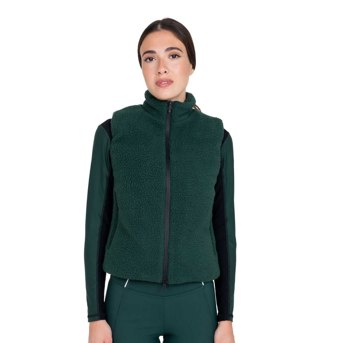Smanicato donna con inserti in pile teddy