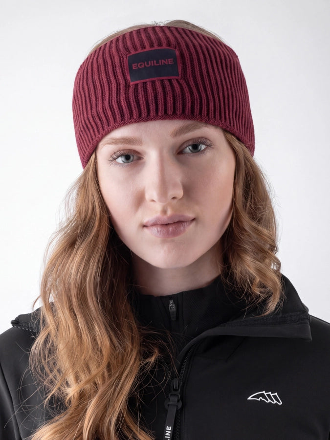 Fascia in maglia con patch logo