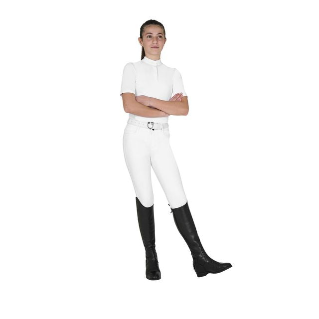 Polo concorso bambina slim fit con bottoni Equestro | El gaucho sport