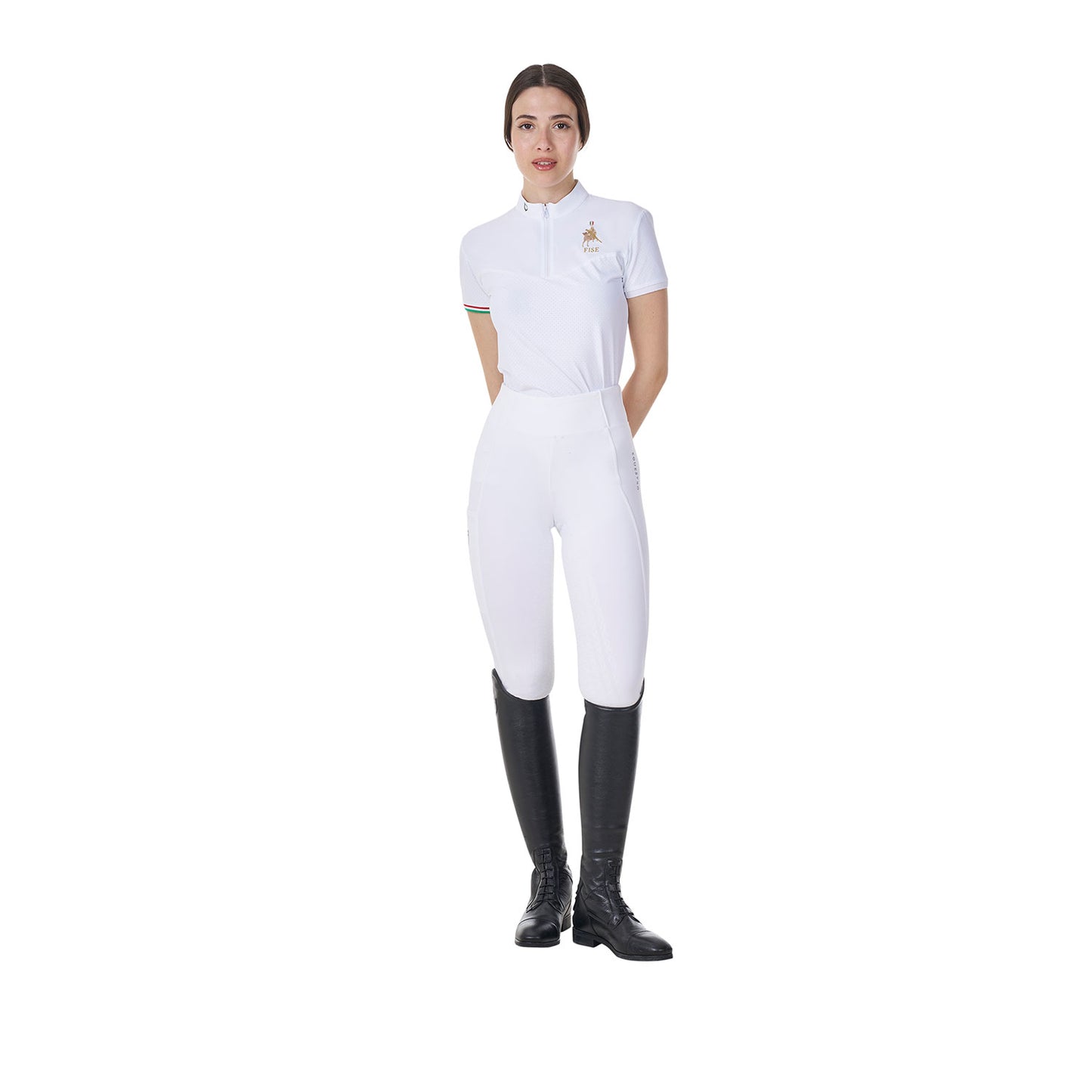 Polo Donna Slim Fit Equestro X FISE – Eleganza da Concorso