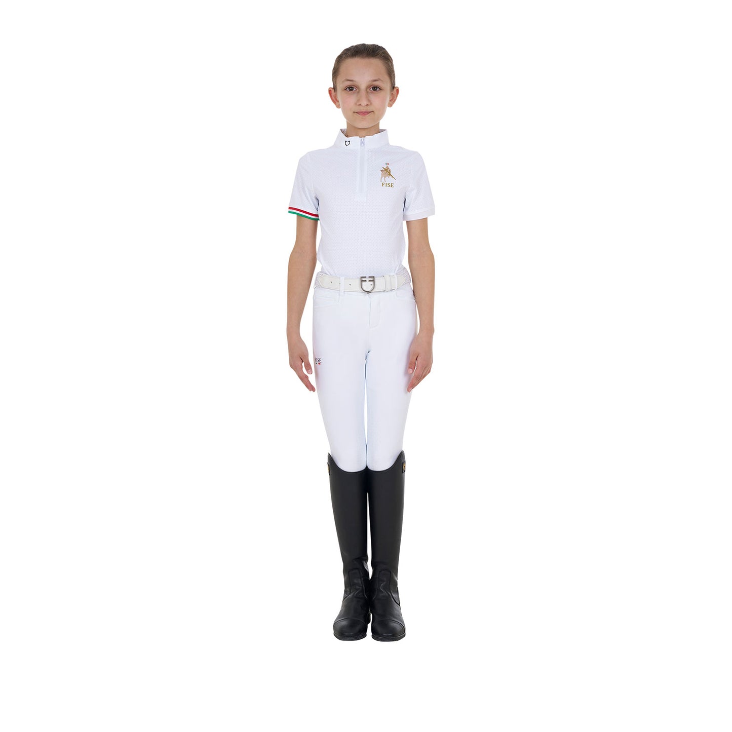 Polo Bambina Slim Fit Equestro X FISE – Eleganza da Concorso