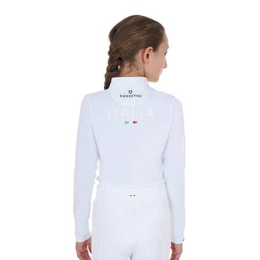 Polo Bambina Slim Fit Equestro X FISE – Eleganza da Concorso