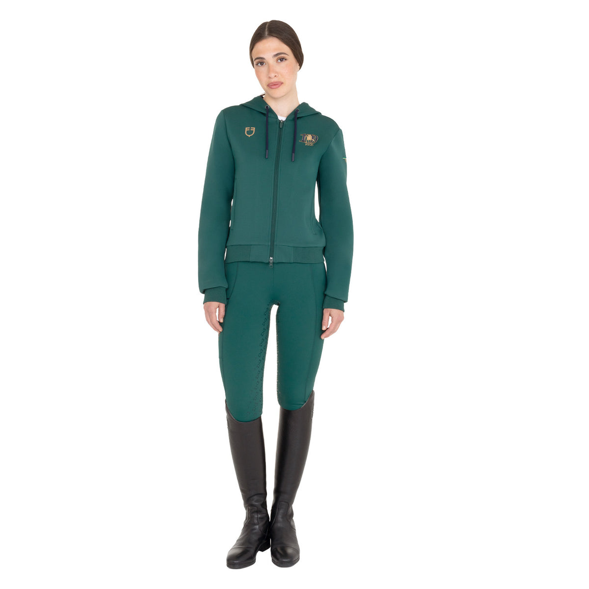 Felpa da donna con cappuccio EQUESTRO X FISE 100