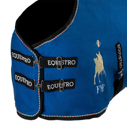 Coperta da Box in Tessuto Waffle Equestro × FISE – Traspirante, chiusura frontale a sgancio rapido | El Gaucho Sport