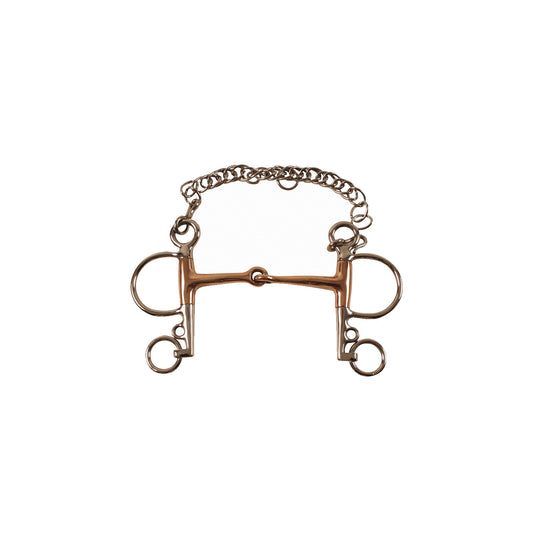 Pelham plein inox embouchure en cuivre