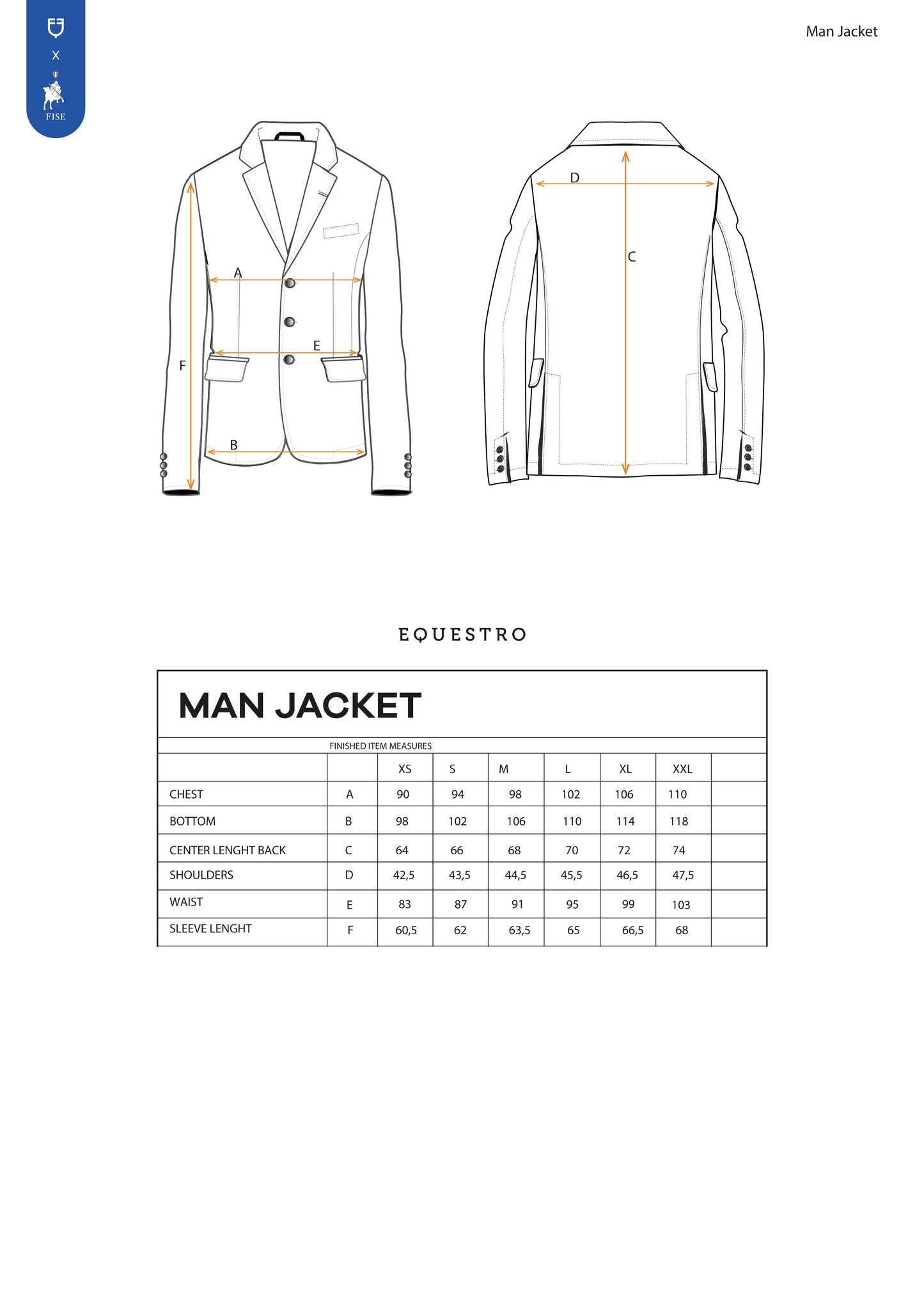 FISE Men's Competition Jacket