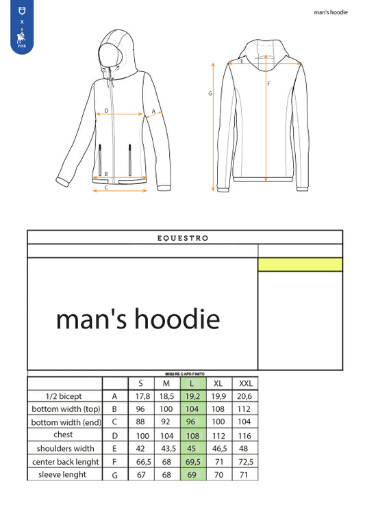 Felpa uomo con cappuccio