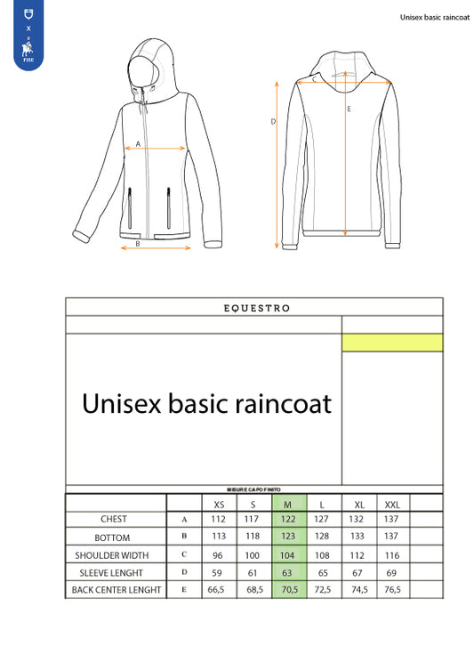 Impermeabile unisex FISE