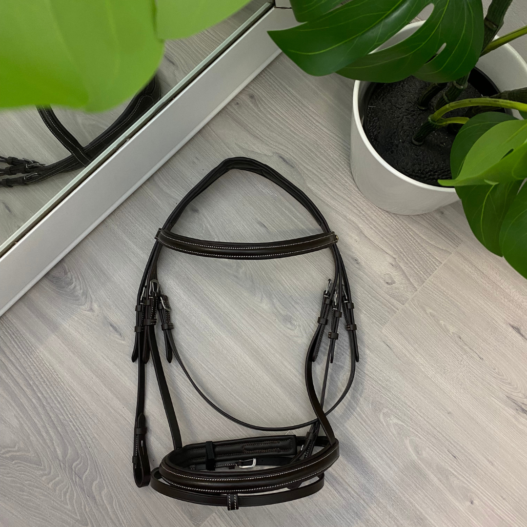 Testiera Inglese Mascalchi Anatomica in Ottimo Cuoio | El gaucho sport