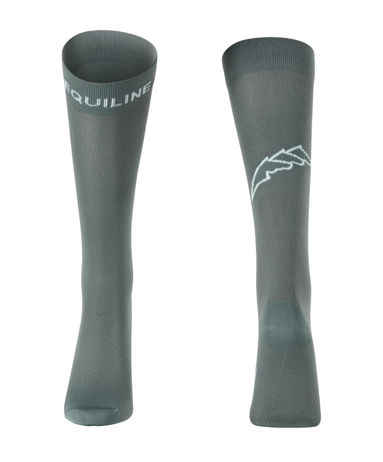 Calzini Glicine Junior Equiline Scritta Logo Jacquard | Equitazione