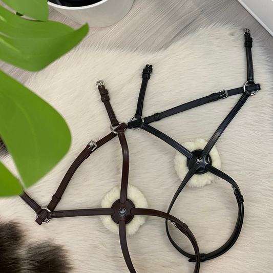 Capezzina Messicana in Cuoio con Chiudibocca – Mascalchi