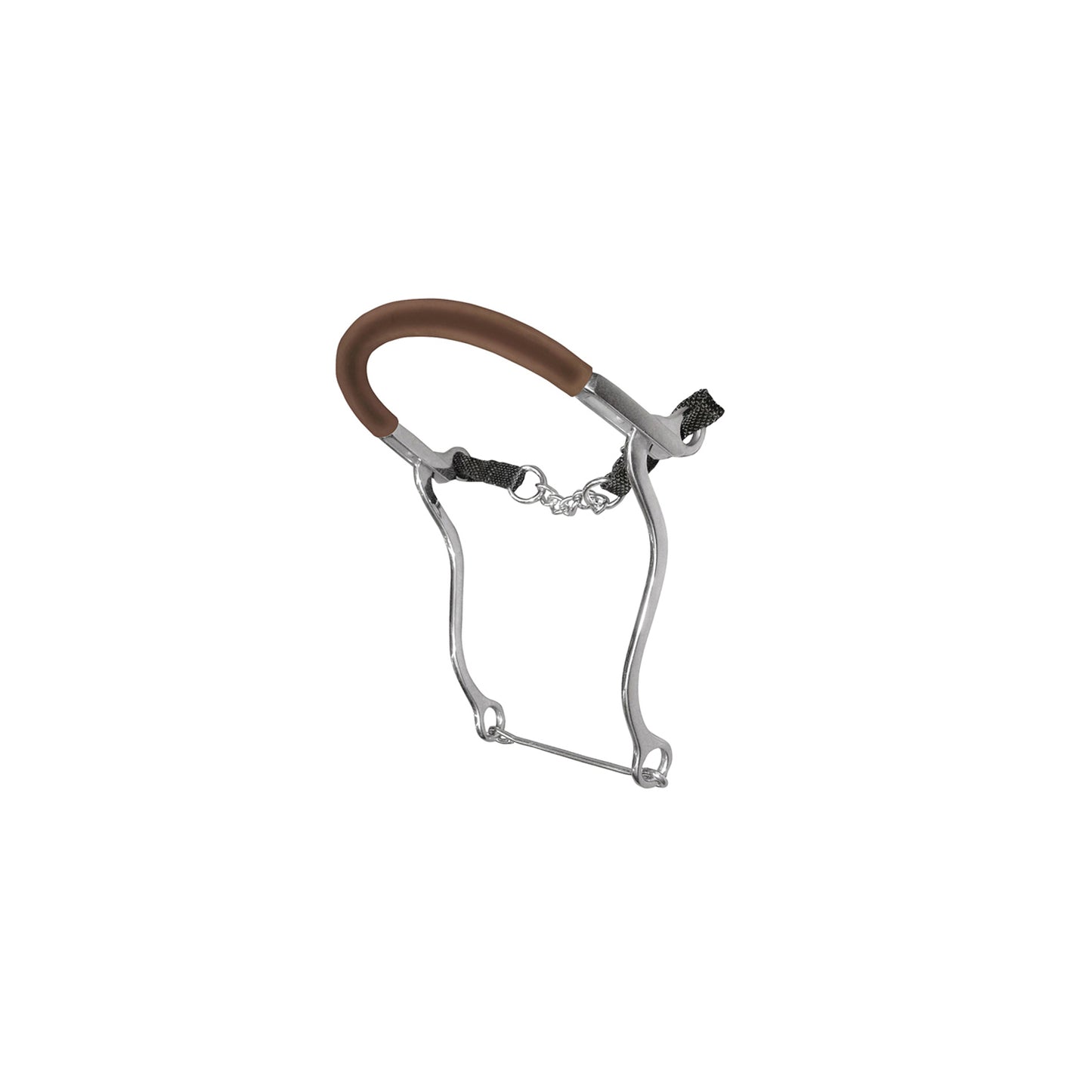 Hackamore Inox Aste Lunghe Nasalina Gomma | El gaucho sport