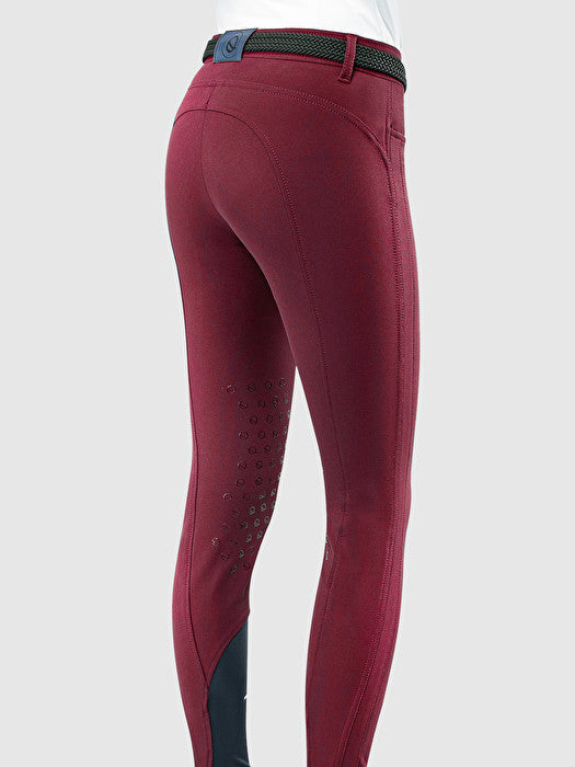 Nuovo Pantalone Donna Eqode Collezione 2022 Verde/Ciliegia - El gaucho store