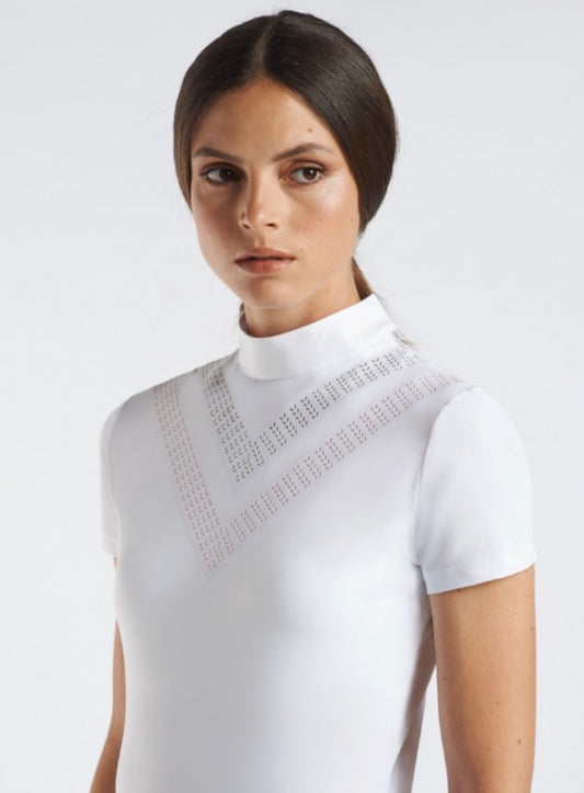 Polo Donna Cavalleria Toscana “Perforated Double V” | Cavalleria Toscana | El gaucho store