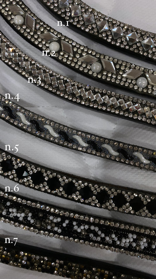 Frontalino Vari Argento per Briglia Inglese - Eleganza e Brillantezza | El Gaucho Selleria