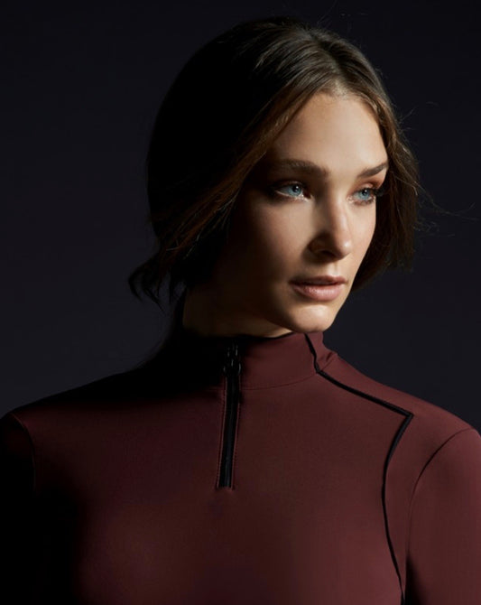 Polo Donna manica lunga SIDE PIPING | Cavalleria Toscana | El gaucho sport