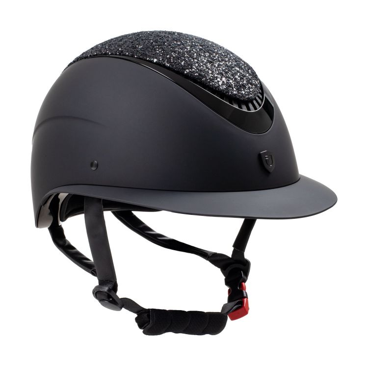 Casco Equestro visiera larga "Galaxy" con brillantini | El gaucho sport