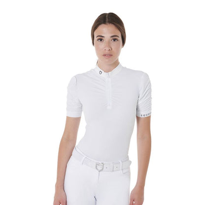 Polo competizione da donna con maniche arricciate | El gaucho sport