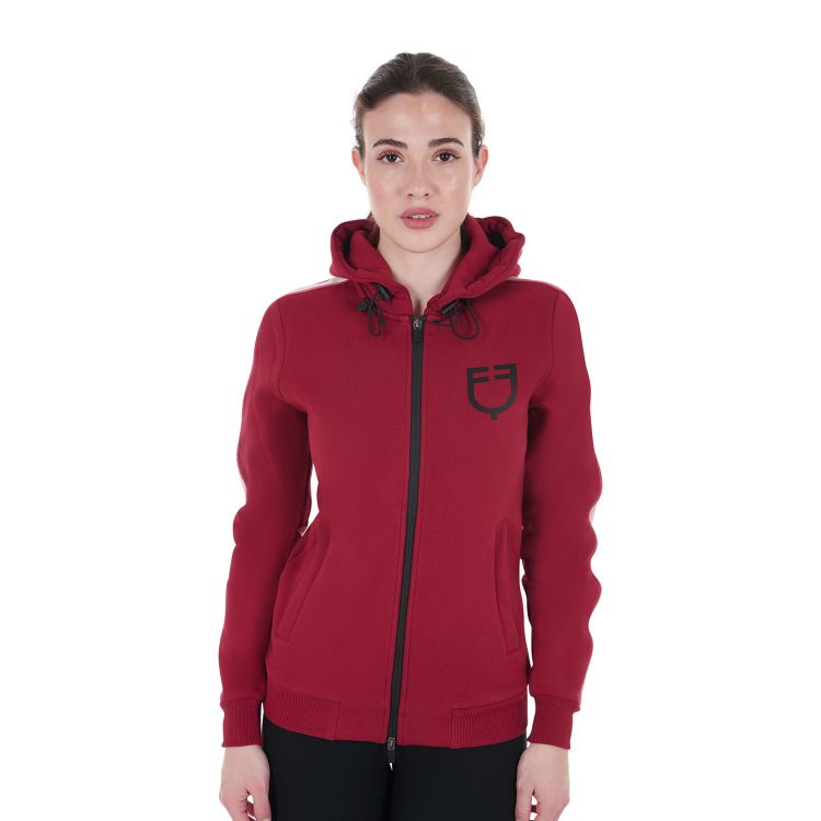 Felpa Donna con Cappuccio in Cotone Felpato e Logo Equestro | El Gaucho Sport