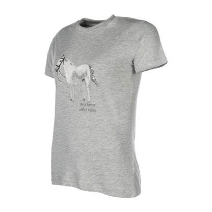 T-shirt "life is better with a horse"