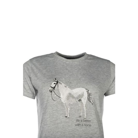 T-shirt "life is better with a horse"