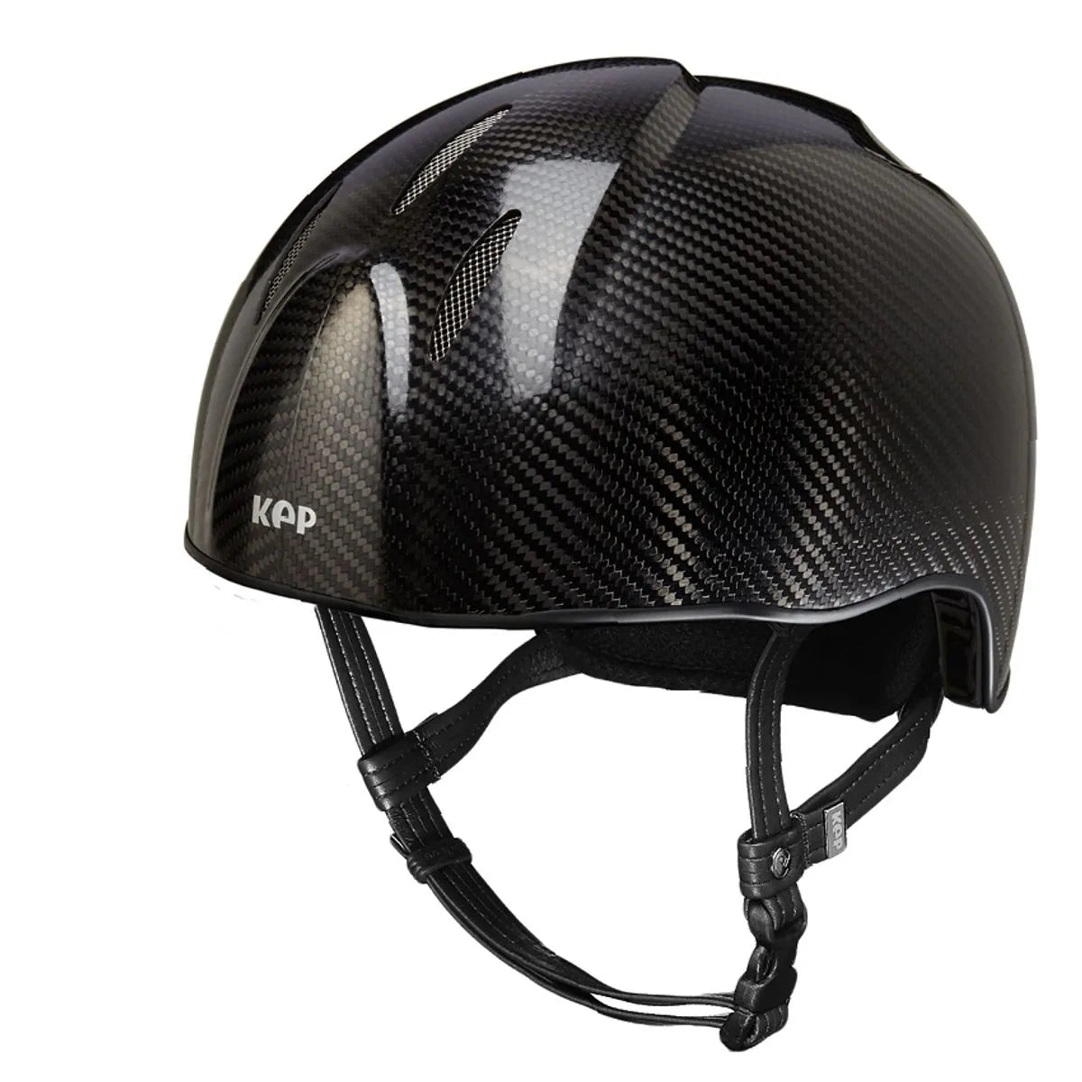 Kep Italia Casco in carbonio E-light Nero opaco senza visiera, griglia in acciaio e cinturino standard