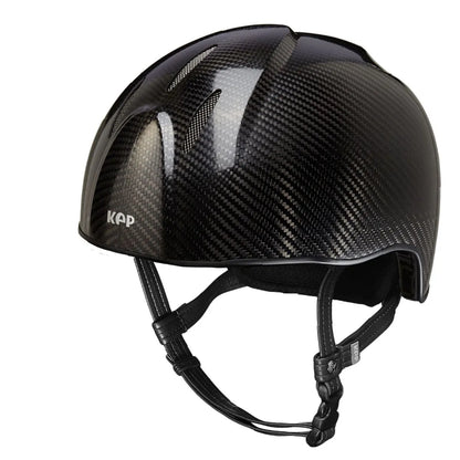 Kep Italia Casco in carbonio E-light Nero opaco senza visiera, griglia in acciaio e cinturino standard