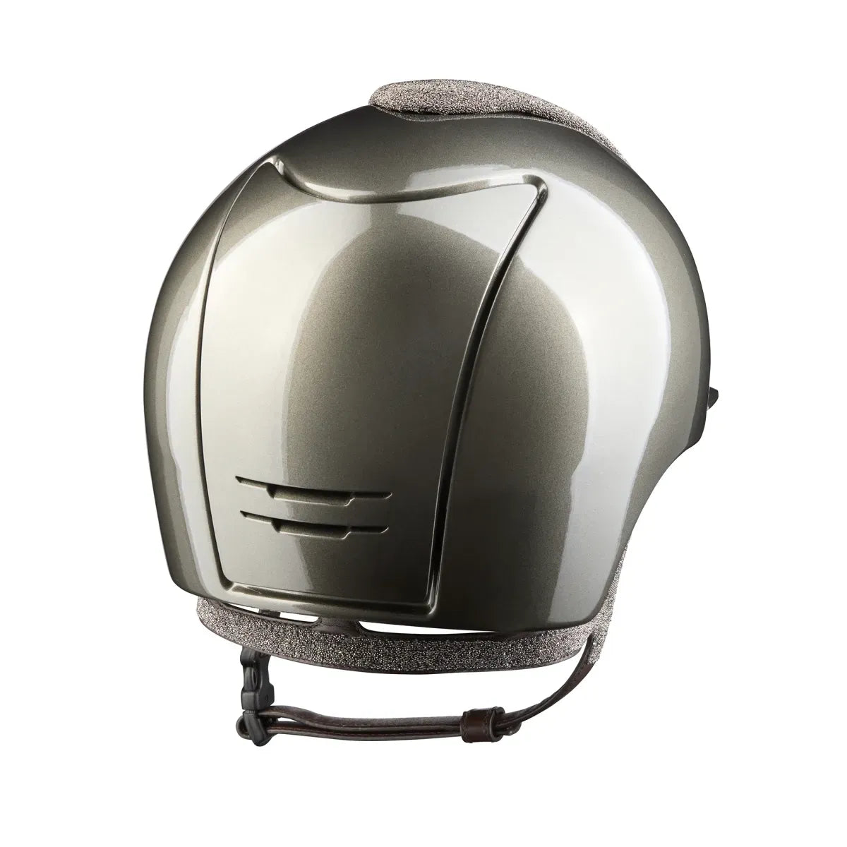 Casco equitazione Cromo 2.0 / Metal Verde Oliva / Vanity Oro Large
