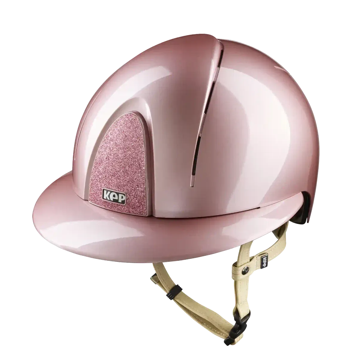 Casco smart nova polish STAR - ROSA con cinturino beige