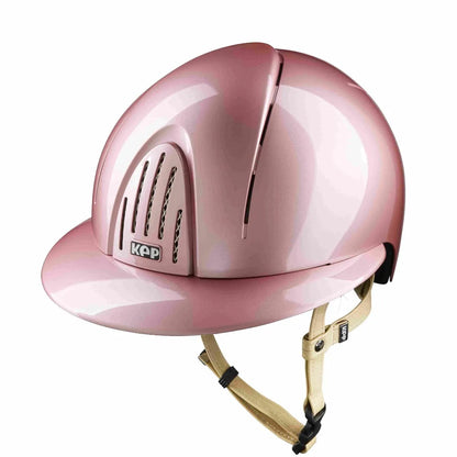 Casco smart nova polish ROSA con cinturino beige