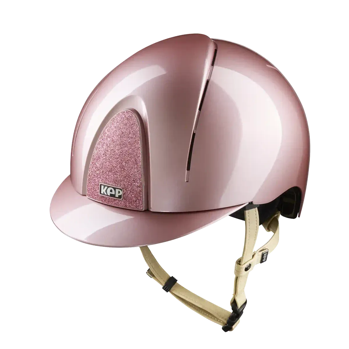 Casco smart nova polish STAR - ROSA con cinturino beige