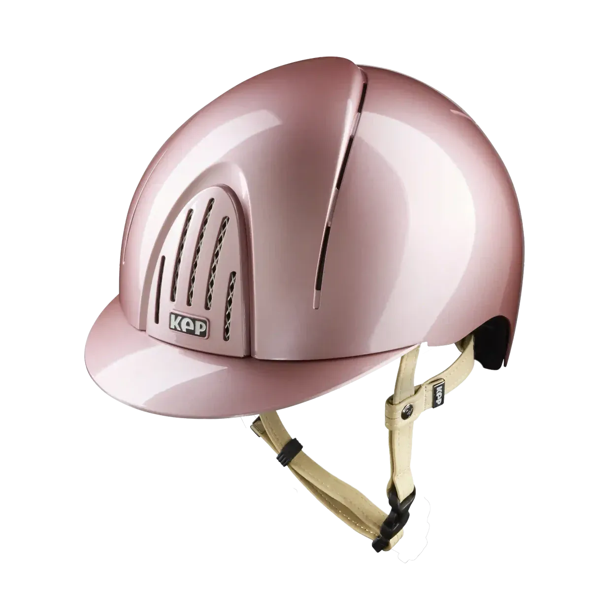 Casco smart nova polish ROSA con cinturino beige