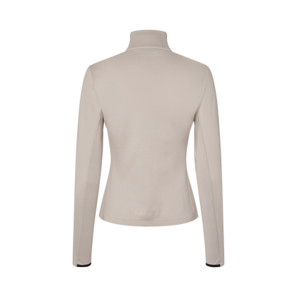 Felpa da donna KLAlba con zip intera in micropile
