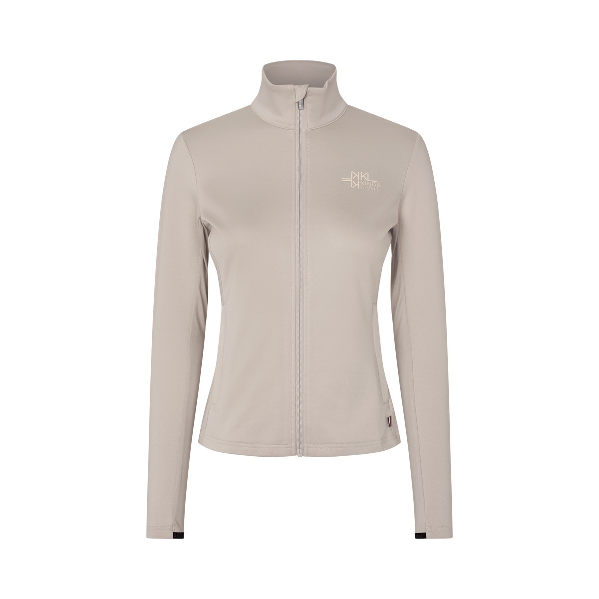 Felpa da donna KLAlba con zip intera in micropile