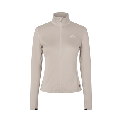 Felpa da donna KLAlba con zip intera in micropile