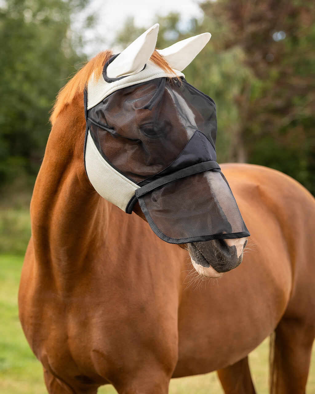Maschera antimosche con paranaso removibile qhp | El gaucho sport
