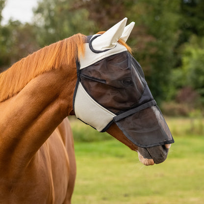 Maschera antimosche con paranaso removibile qhp | El gaucho sport