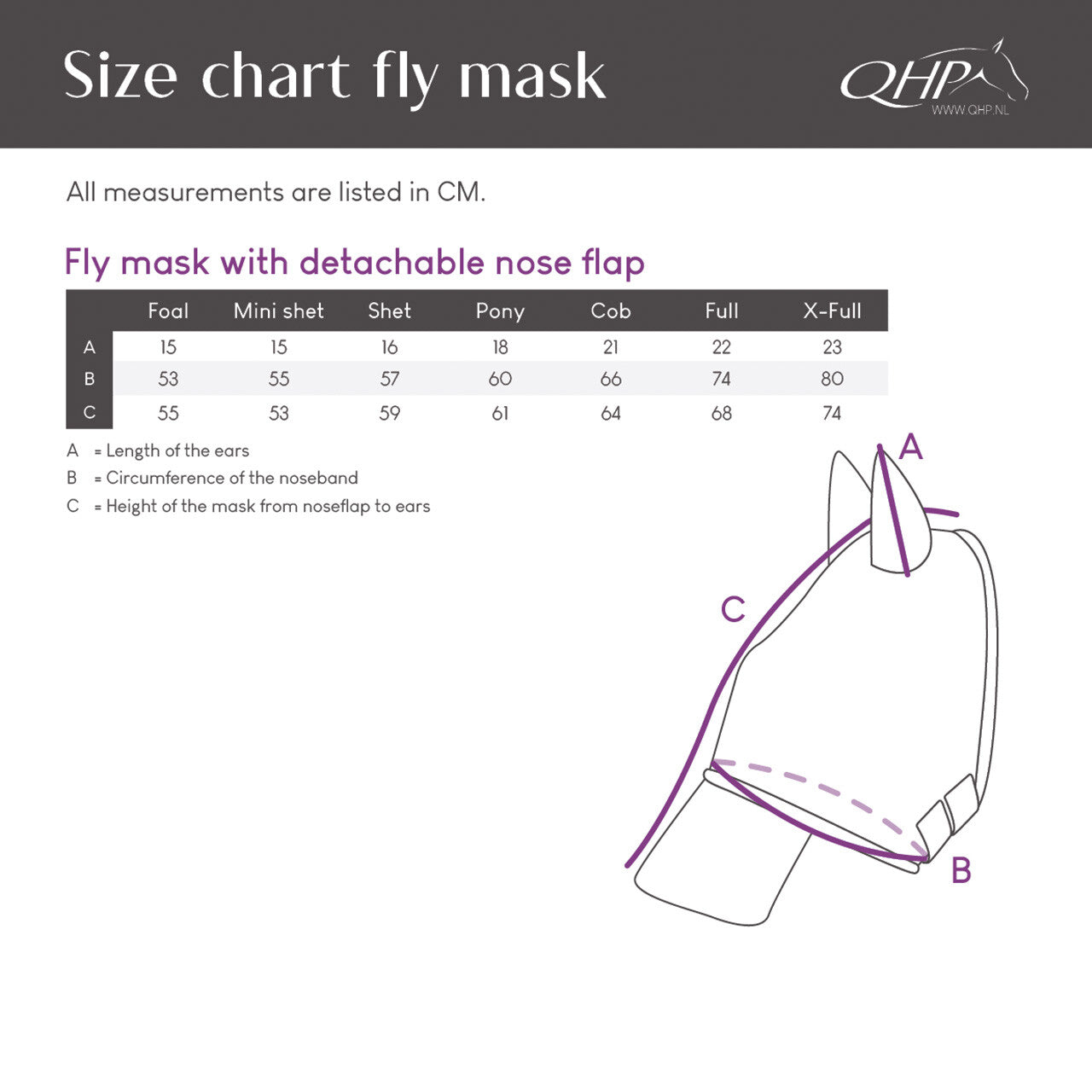 Maschera antimosche con paranaso removibile qhp | El gaucho sport