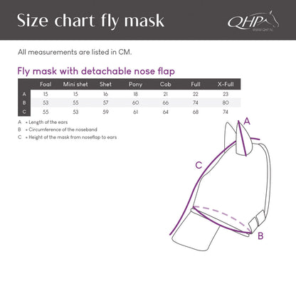 Maschera antimosche con paranaso removibile qhp | El gaucho sport