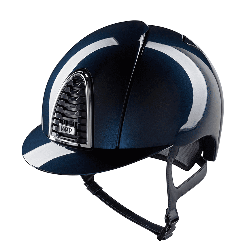 Casco da equitazione Kep Italia Cromo 2.0 shine blu | El gaucho store